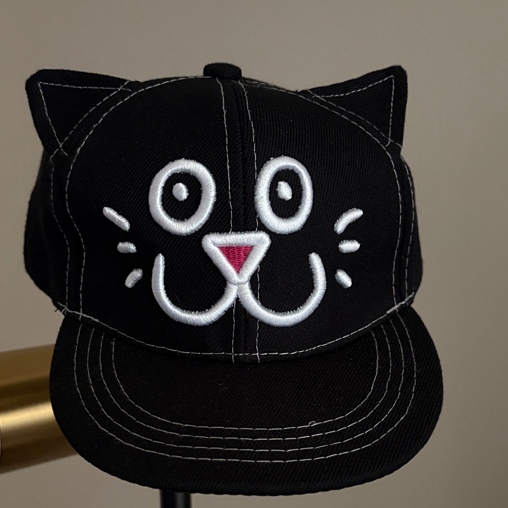 Black Cat Face Cap for Pets